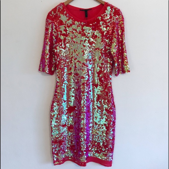 Pink sequin BCBG dress - Picture 2 of 8